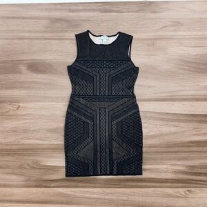 Carmen Marc Valvo‎ Dress Black and Tan Lace Women’s Large